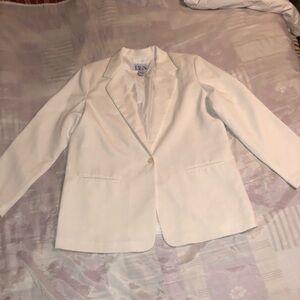 Women's Blazer BFA CLASSIC 100% polyester Cream white Single-Button